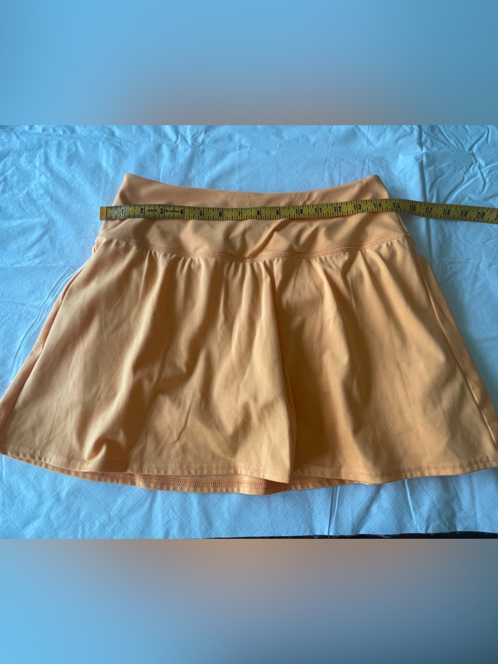 Light melon colored A-Line Athletic Skort